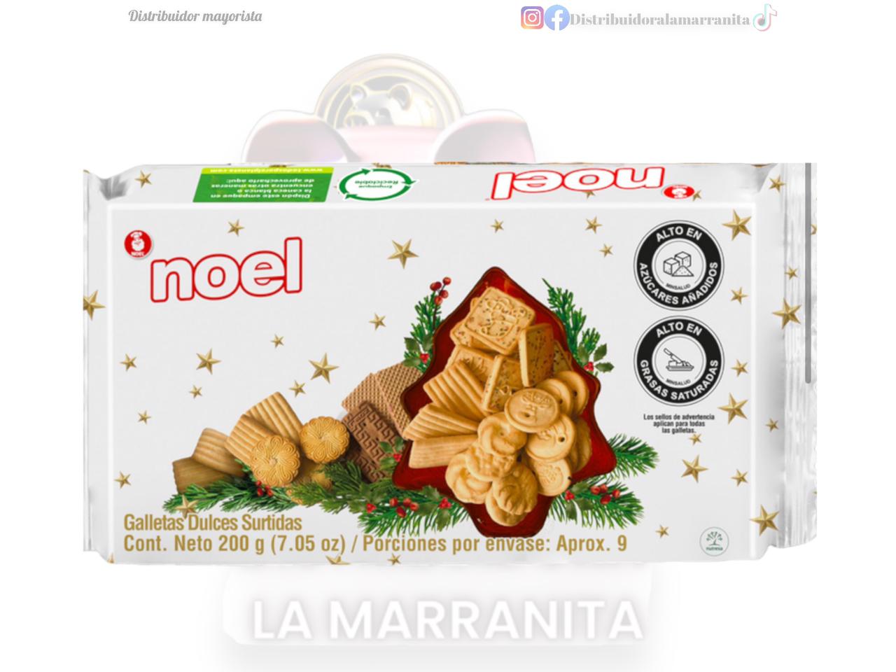 GALLETA NOEL CAJA BLANCA 200GR NVD CJ 24 lamarranita