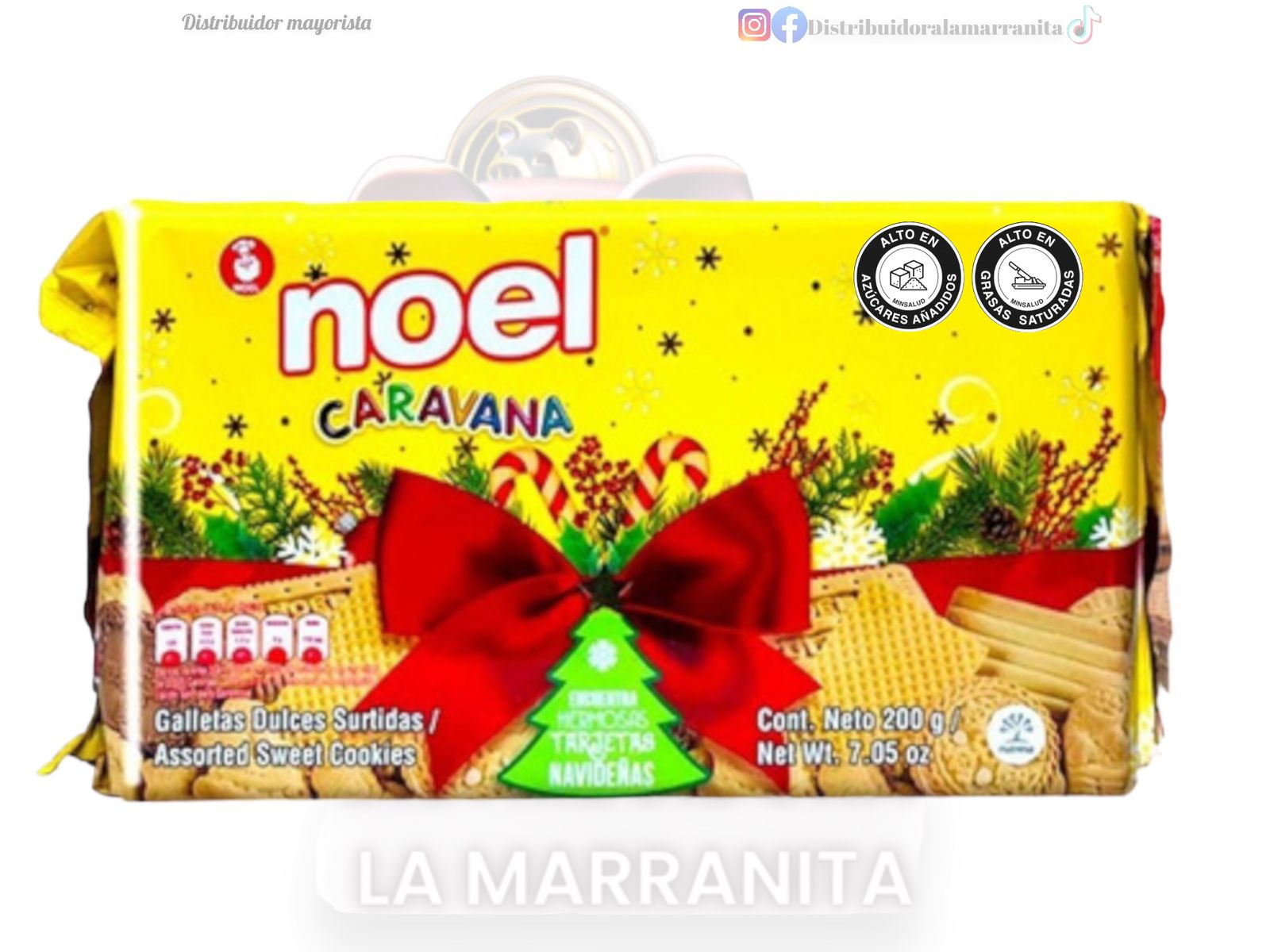 GALLETA NOEL CARAVANA CAJA 200GR NVD CJ 24 lamarranita