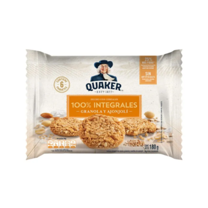 GLLETA QUAKER GRANOLA Y AJONJOLI 180G2595