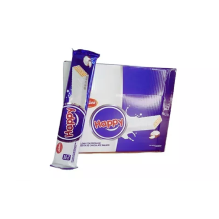 GALLETA WAFFER CHOCO HAPPY BLANCO*24 CJ*6605