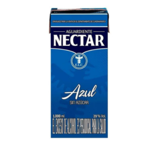 AGUARDIENTE NECTAR AZUL LITRO 1000*12