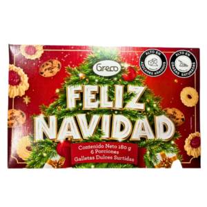 GALLETA NVD FELIZ NAVIDAD* 180GR CJ*24