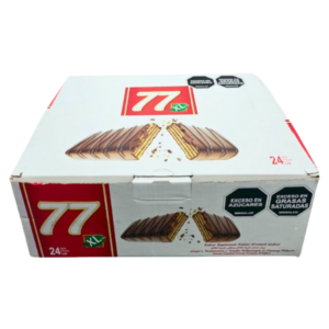 GALLETA WAFER 77 XL CHOCOLATE NEGRO DISPLAY*24