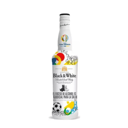 WHISKY BLACK AND WHITE BOTELLA COPA AMERICA*12