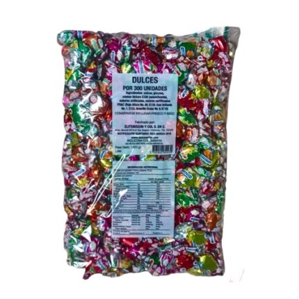 HLL DULCES POR 300 UNIDADES TRANSPARENTE 1000GR CJ*12