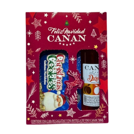 ESTUCHE NVD VINO DURAZNO CANAN BT+GALL.CHRIST. COOKIES BELCA