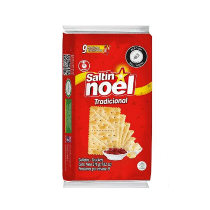 GALLETAS SALTIN NOEL ROJA 9*4 216GR CJ*24