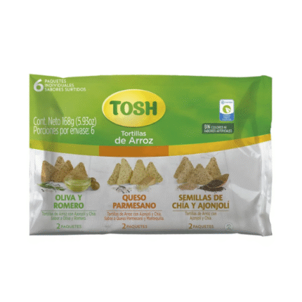 TOSH TORTILLAS DE ARROZ SURTIDA *6 168GR