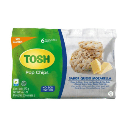 TOSH CHIPS DE MAIZ QUESO MOZARELA 120GR