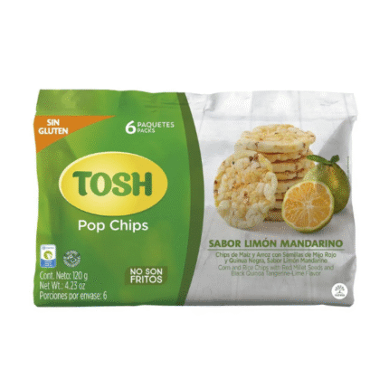 TOSH CHIPS DE MAIZ LIMON MANDARINO 120GR