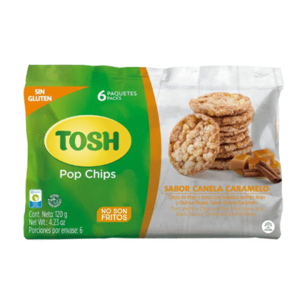 TOSH CHIPS DE MAIZ CANELA CARAMELO 120GR