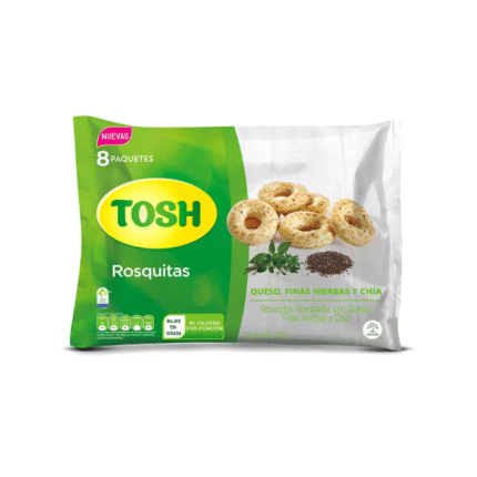 TOSH ROSQUILLAS QUESO HIERBAS Y CHIA 176GR