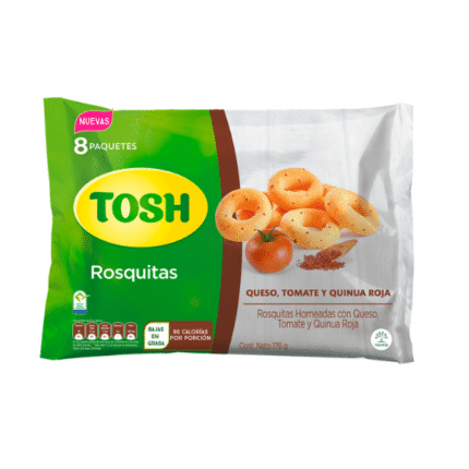 TOSH ROSQUITAS QUESO TOMATE Y QUINUA 176GR