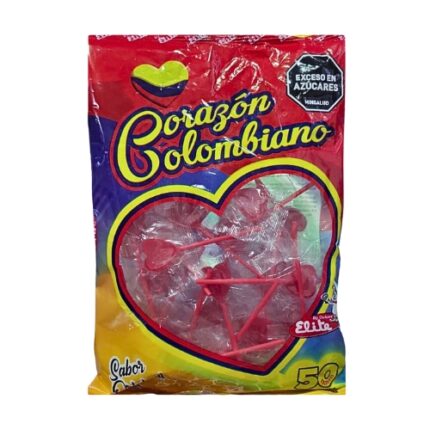 CHUPETA CORAZON COLOMBIANO *50*20