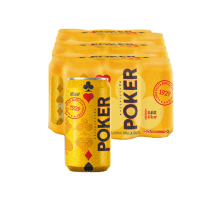 CERVEZA POKER LATON 473CM