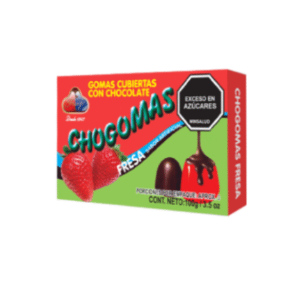 CHOCOGOMAS FRESA 100GR CJ*34