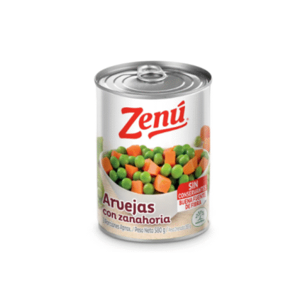 ARVEJAS CON ZANAHORIA ZENU 580GR*24