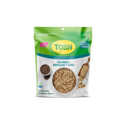 CEREAL TOSH GRANOLA SEMILLAS Y CHIA 300GR CJ*16