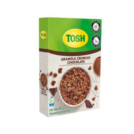 GRANOLA CAJA TOSH CHOCOLATE SEMIAMARGO 500GR CJ*7