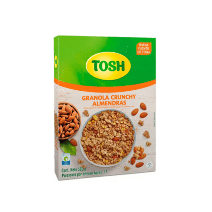 GRANOLA CAJA TOSH ALMENDRAS 500GR CJ*7