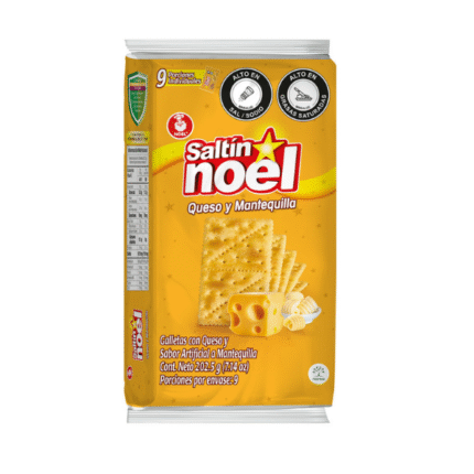 GALLETAS SALTIN NOEL QUESO Y MANTEQUILLA 9X3 CJ*24