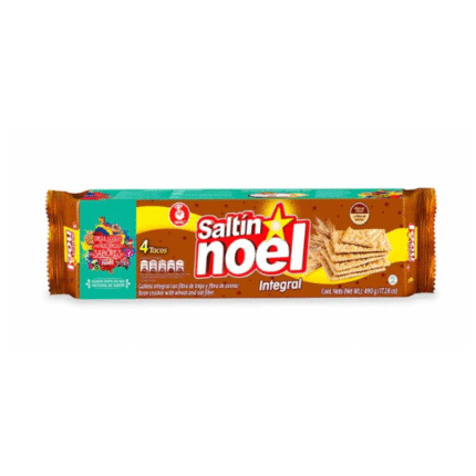 GALLETAS SALTIN NOEL INTEGRAL 4 TACOS 490GR CJ*18