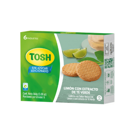 GALLETAS TOSH LIMON TE VERDE*6 144GR CJ*24