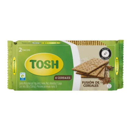 TOSH CRACKERS FUSION CEREAL 2 TACOS 388GR CJ*24