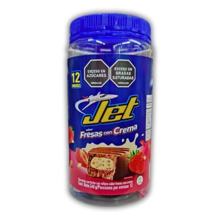 JET FRESAS CON CREMA*12 TARRO 280,5GR CJ*12