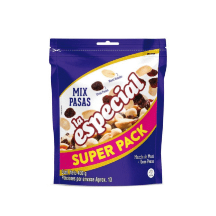 MANI DOY PACK LA ESPECIAL PASAS GRANDE 400GR CJ*12