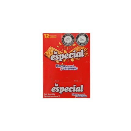 BARRA MANI Y CARAMELO* 12 456GR CJ*8