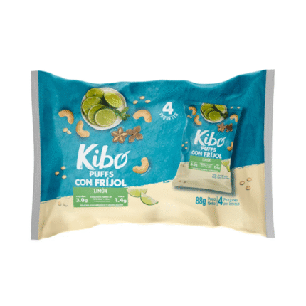 KIBO PUFFS CON FRIJOL LIMON*4 88GR CJ*12