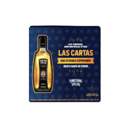 ESTUCHE WHISKY SOMETHING BT GRATIS CARTAS*8