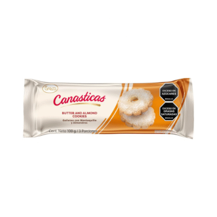 GALLETAS CANASTICAS MANTEQUILLA Y ALMENDRAS 100GR