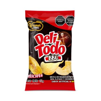 KRUMER DELITODO BBQ PAQ*12 45GR
