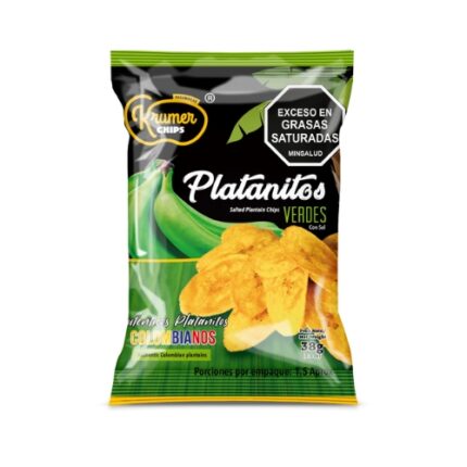 KRUMER PLATANITOS VERDE 38GR PAQ*12
