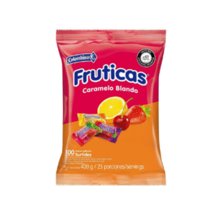 FRUTICAS CARAMELO BLANDON*100 400GR CJ*16