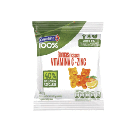 COLOMBINA GOMAS VITAMINA C+ZINC