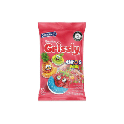 GOMAS GRISSLY AROS ACIDO PAQ*50 270GR CJ*24
