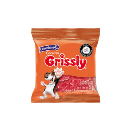 GOMAS GRISSLY SNACKS HUELLITAS UND 40GR CJ*24