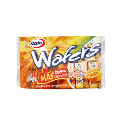 WAFER PAQUETICO ITALO NARANJA*24 240GR*36