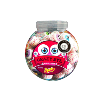 BOMBONERA CRAZY EYE Y DULCES BUBBLE CUM CHICLE*600GR*12