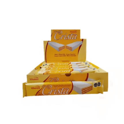 GALLETA WAFER CRISTAL CHOCOLATE BLANCO*24
