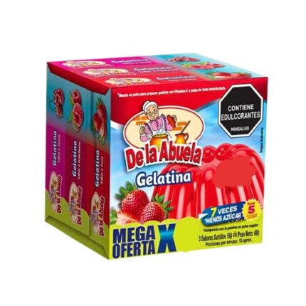 GELATINA DE LA ABUELA FRUTOS ROJOS*16GR CJ*48