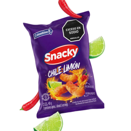SNACKY CHILE LIMON COLOMBINA 40GR CJ*36