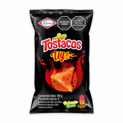 TOSTACOS HABANERO LIMON 190GR