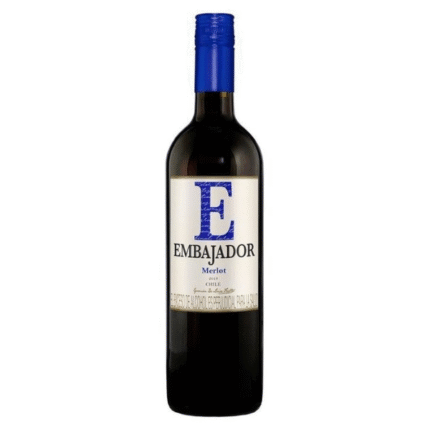 VINO CHILENO EMBAJADOR MERLOT 750 BT CJ*12