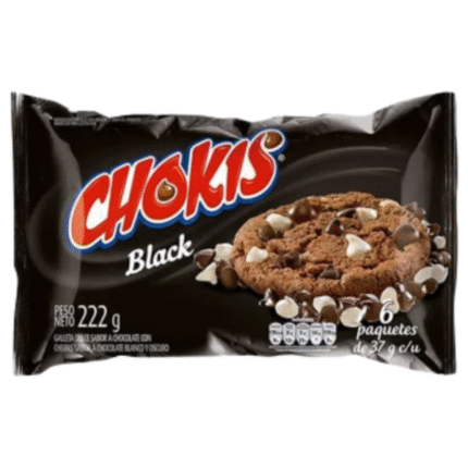 GALLETAS CHOKIS BLACK 222GR PAQ*6