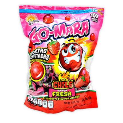 CHICLE GO-MARA FRESA*100 600GR