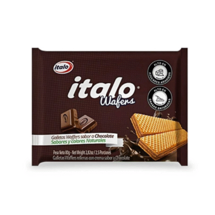 GALLETA WAFER MINITACO ITALO CHOCOLATE 80GR*24
